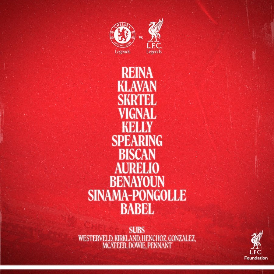 利物浦两家, 向这位已故, 切尔西